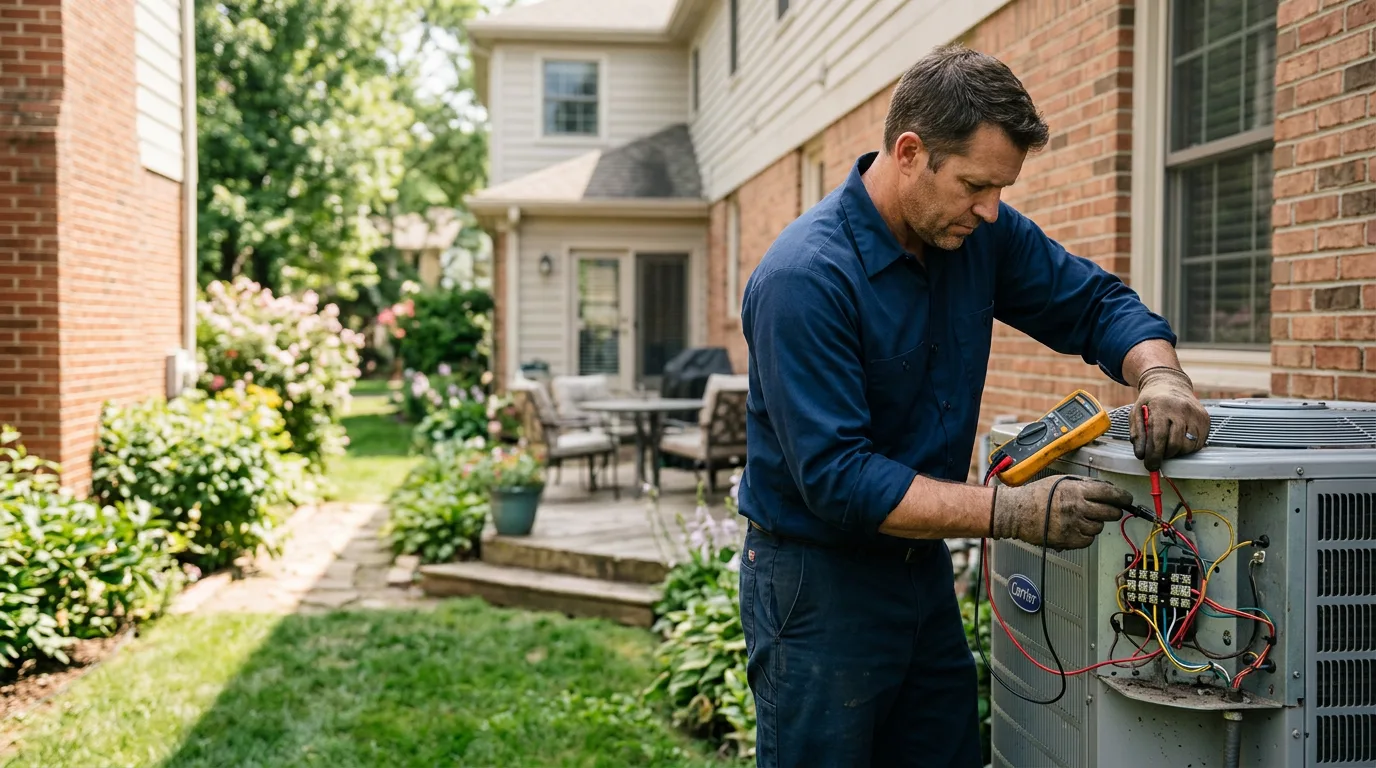 HVAC technician working near Groves, TX